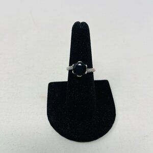 Shop LC Australian Black Tourmaline Size 8 Sterling Silver Ring 2.73 cts. 5128